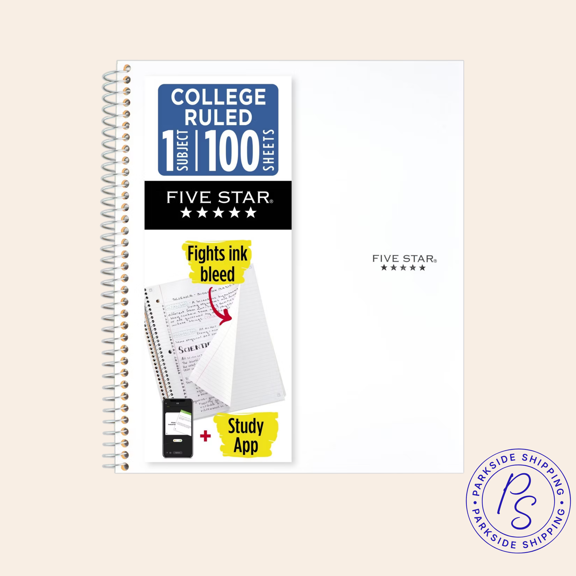 Five Star Notebok - White