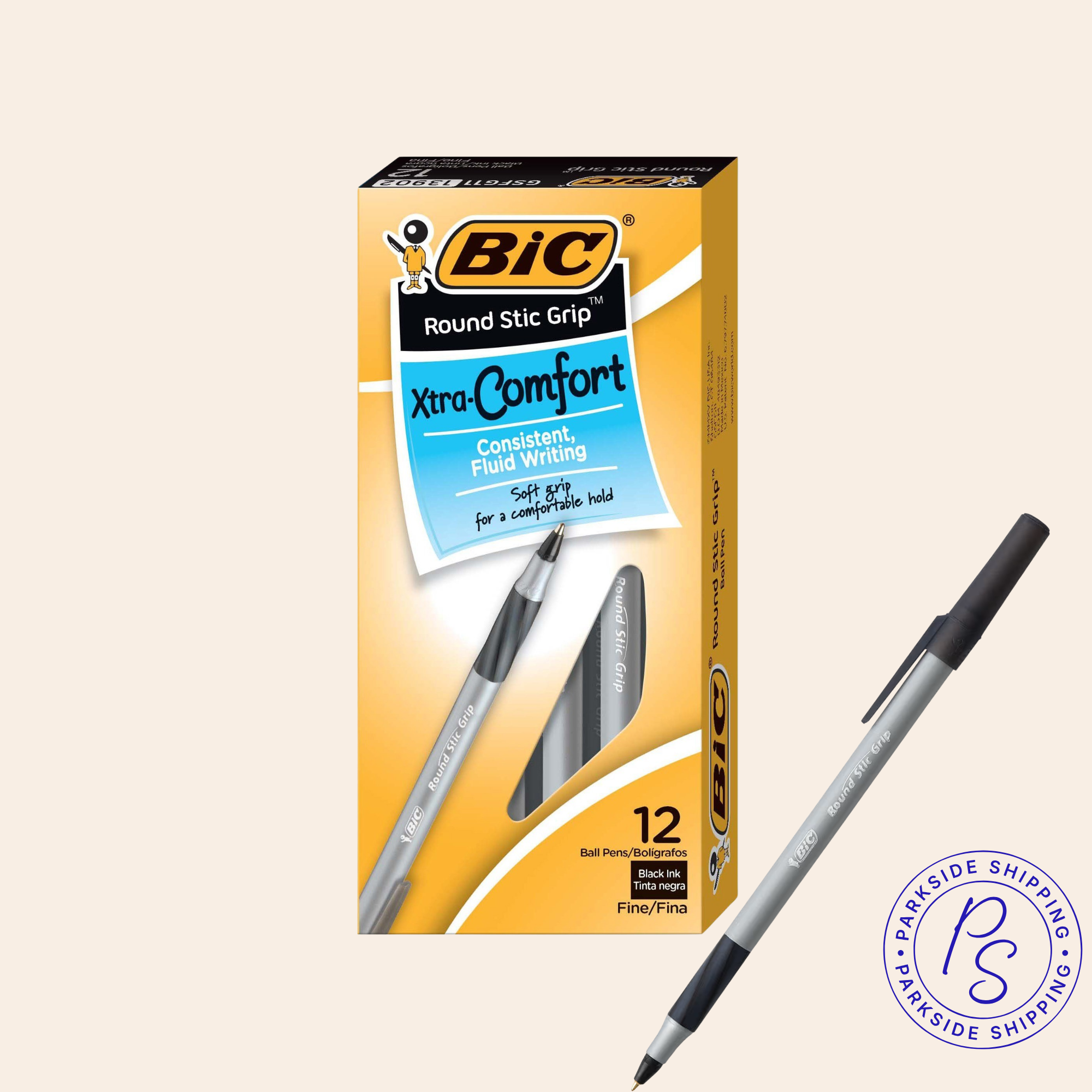 Bic Round Stic Pens - 10 Pack