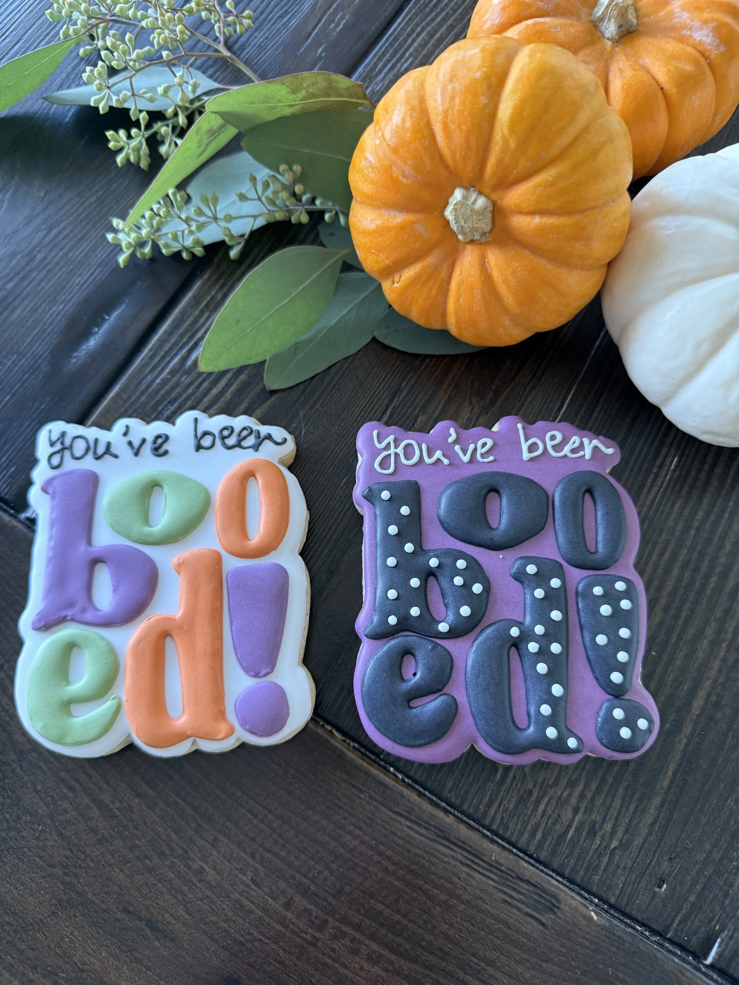 Halloween "Booed" Cookie