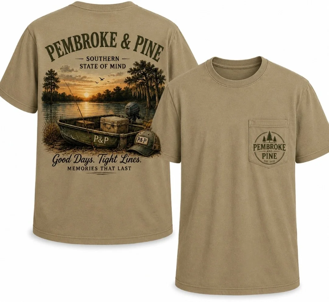 Pembroke & Pine Good Days. Tight Lines. Tee