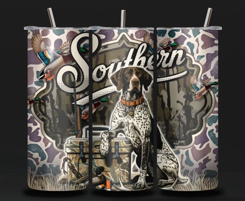 Pembroke & Pine Southern Retriever Camo Tumbler 20oz