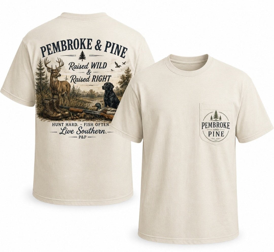 Pembroke & Pine Raised Wild & Raised Right Tee