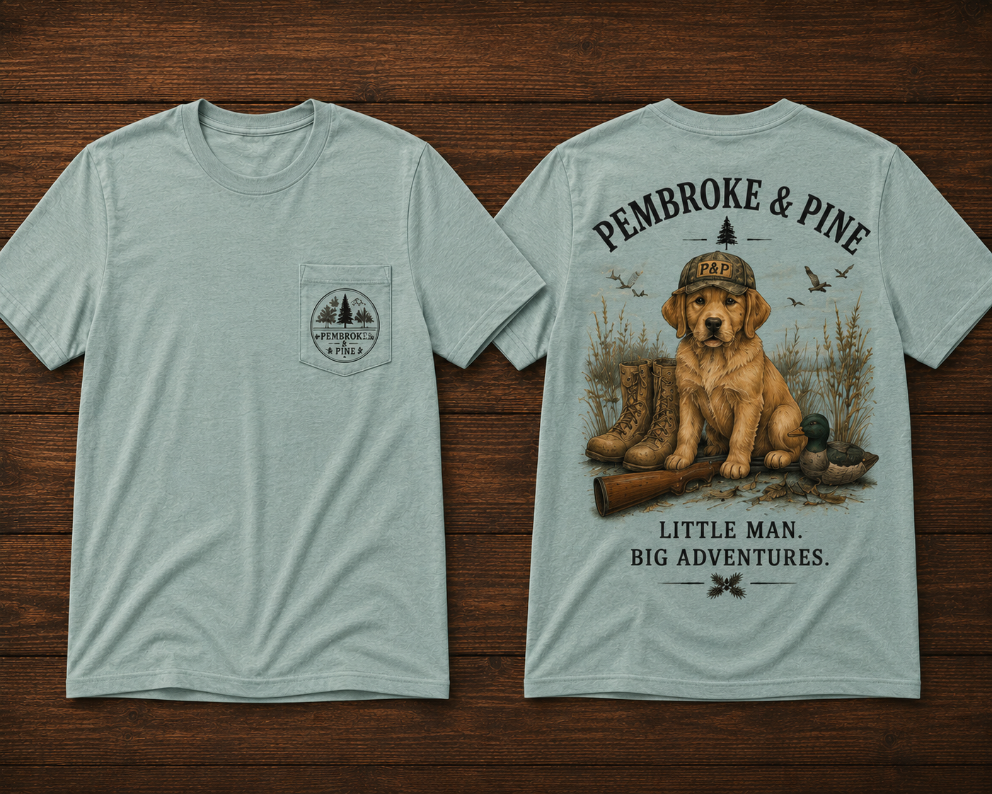 Pembroke & Pine Little Man, Big Adventures Youth Tee