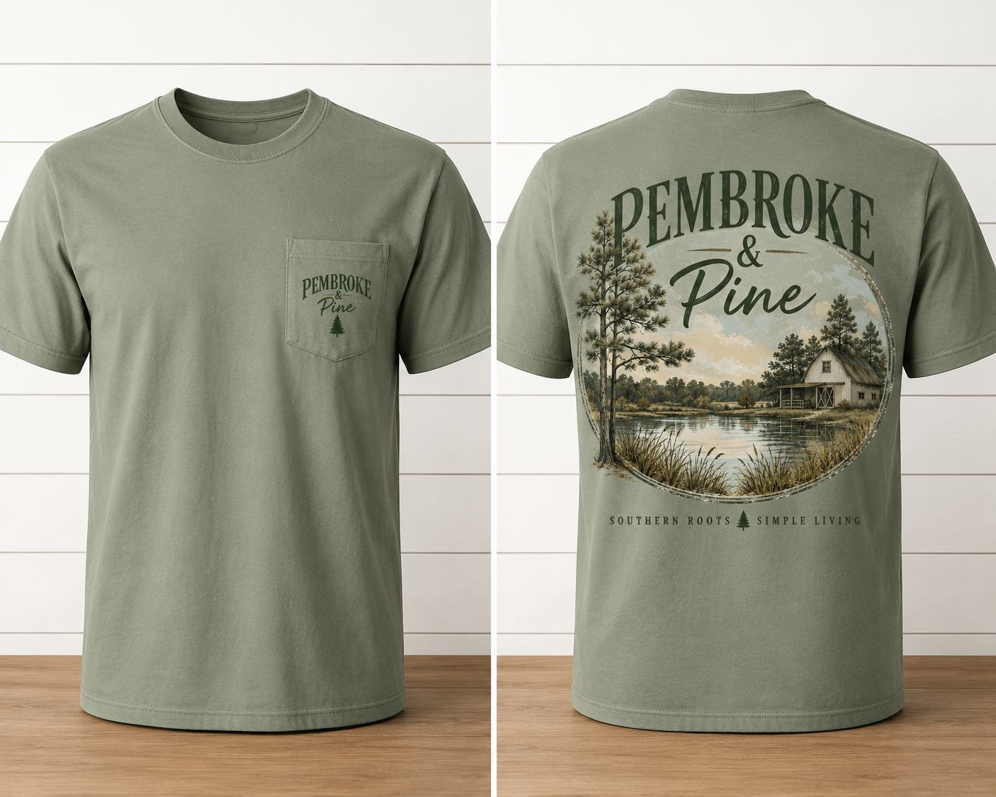 Pembroke & Pine Farmhouse by the Pond Tee