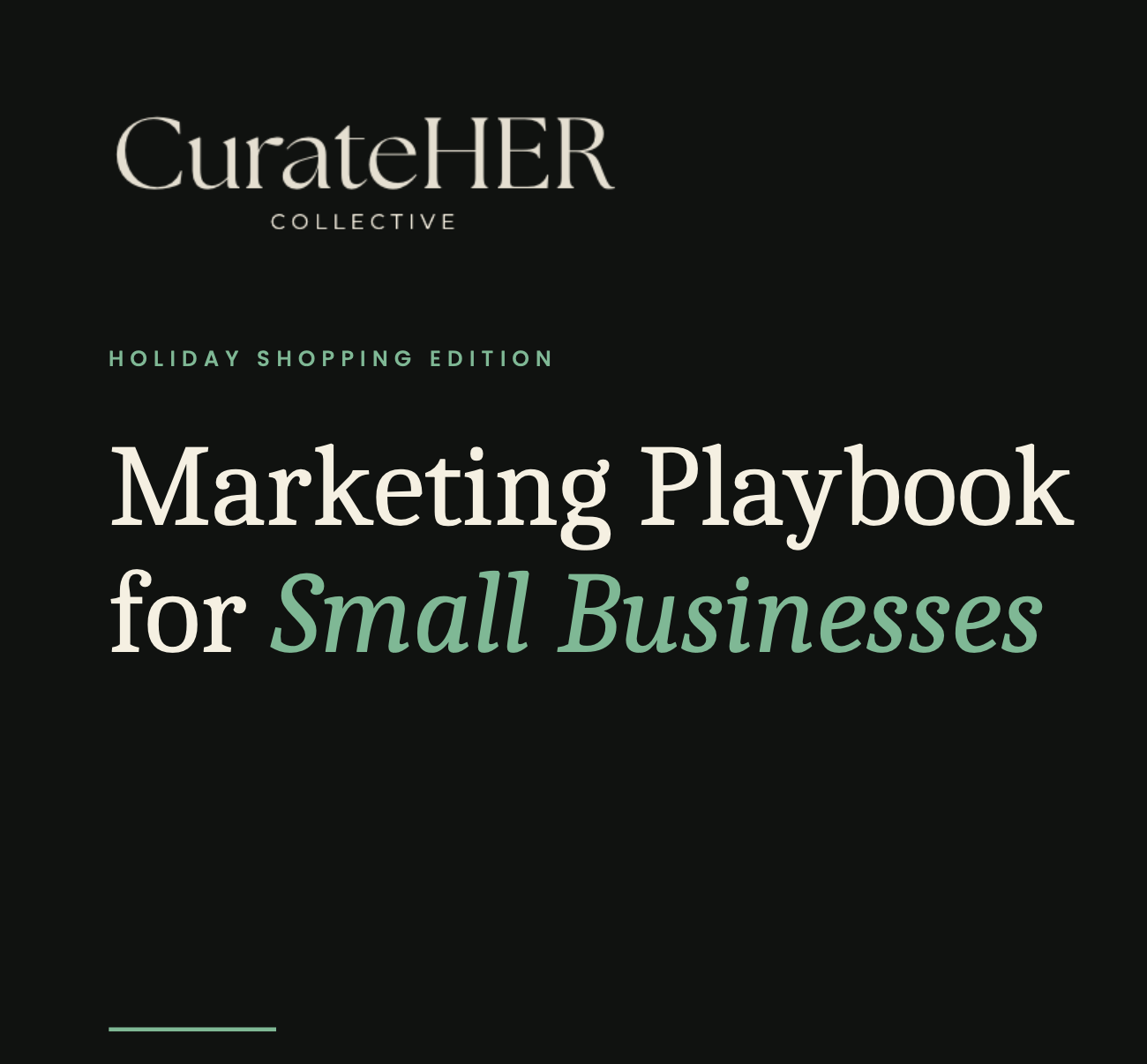 Holiday Marketing Playbook | Small Businesses
