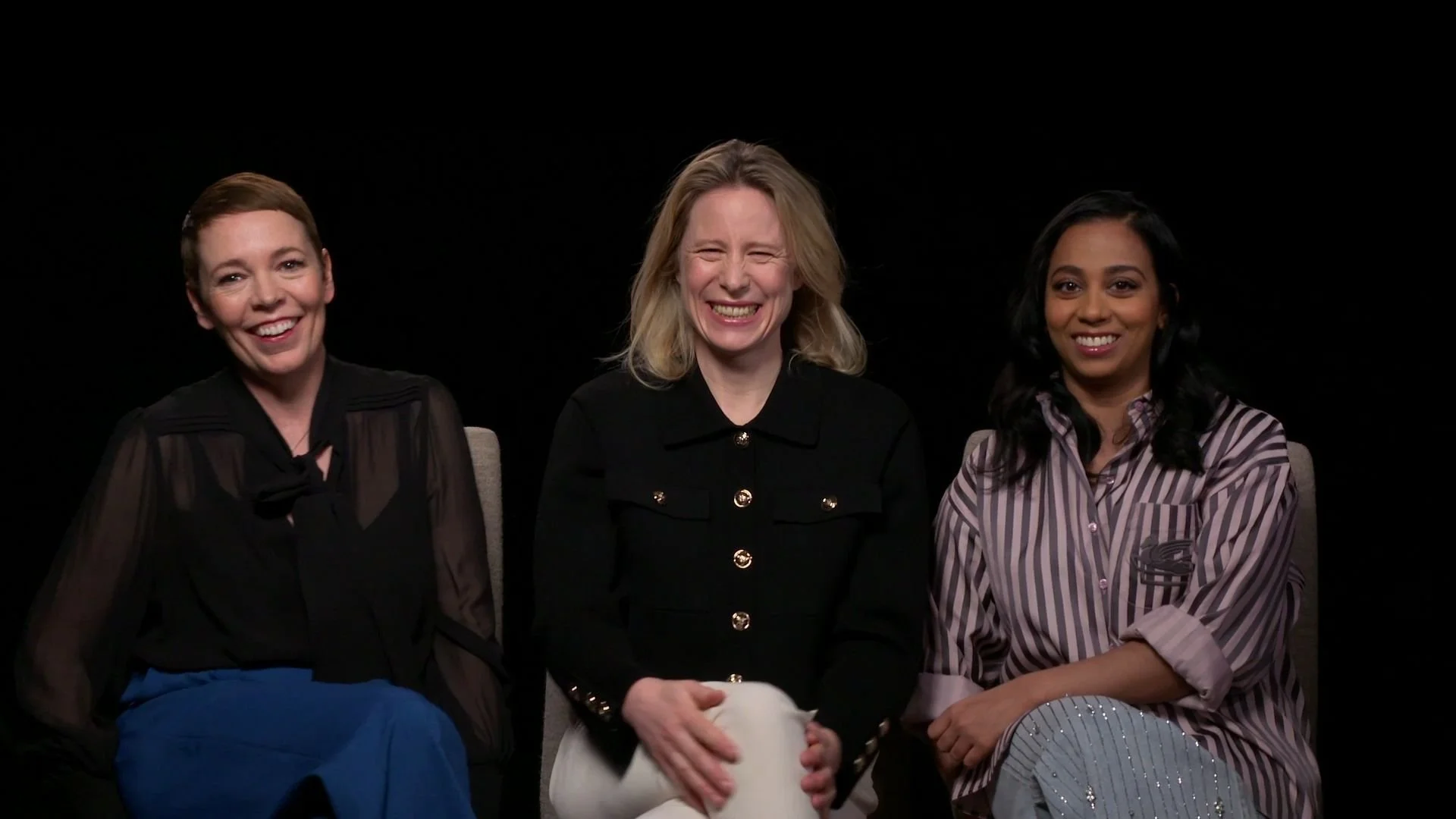 Olivia Colman, Anjana Vasan, and director Thea Sharrock on Wicked Little Letters