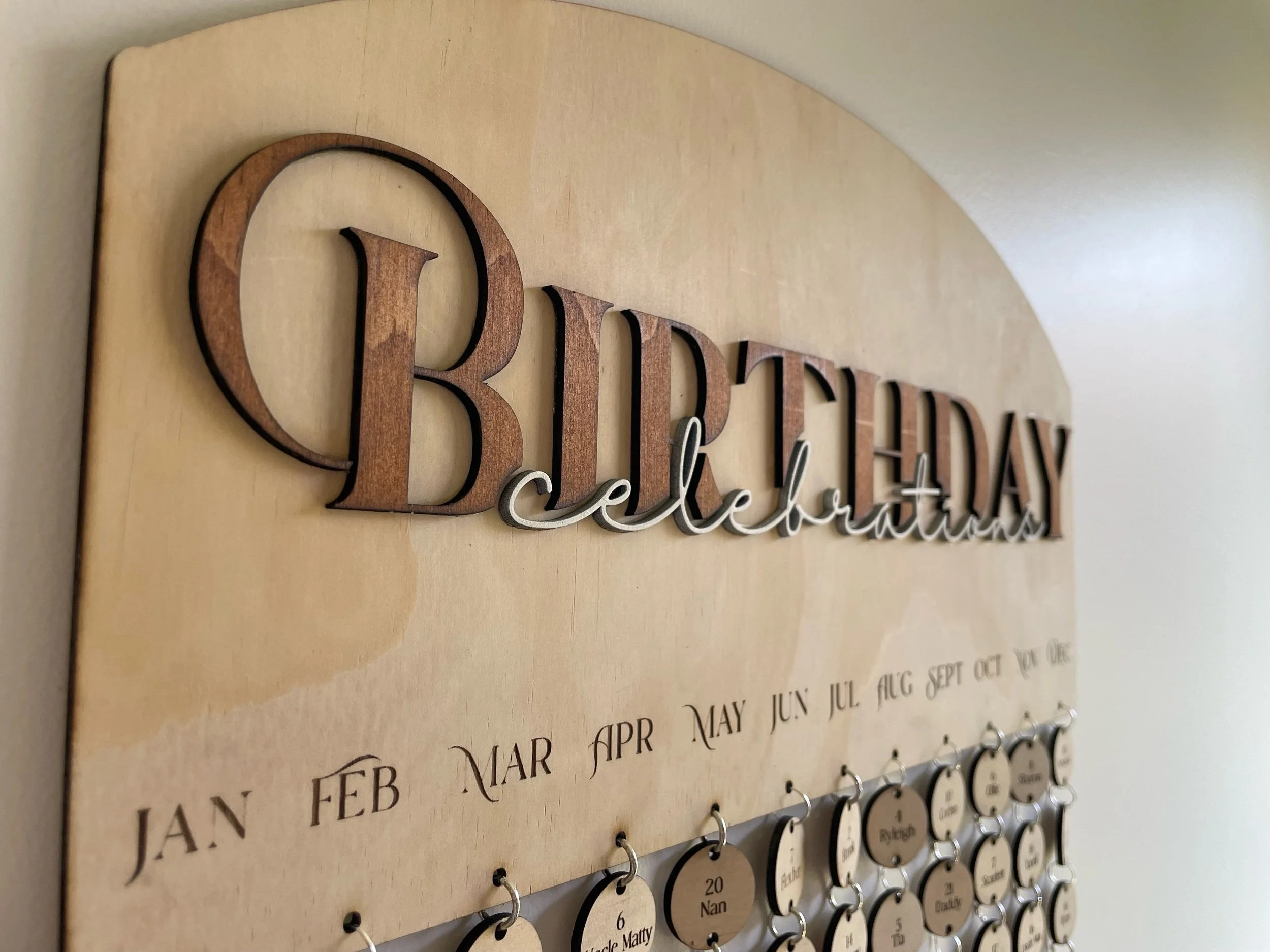 Custom Hanging Wall Calendar