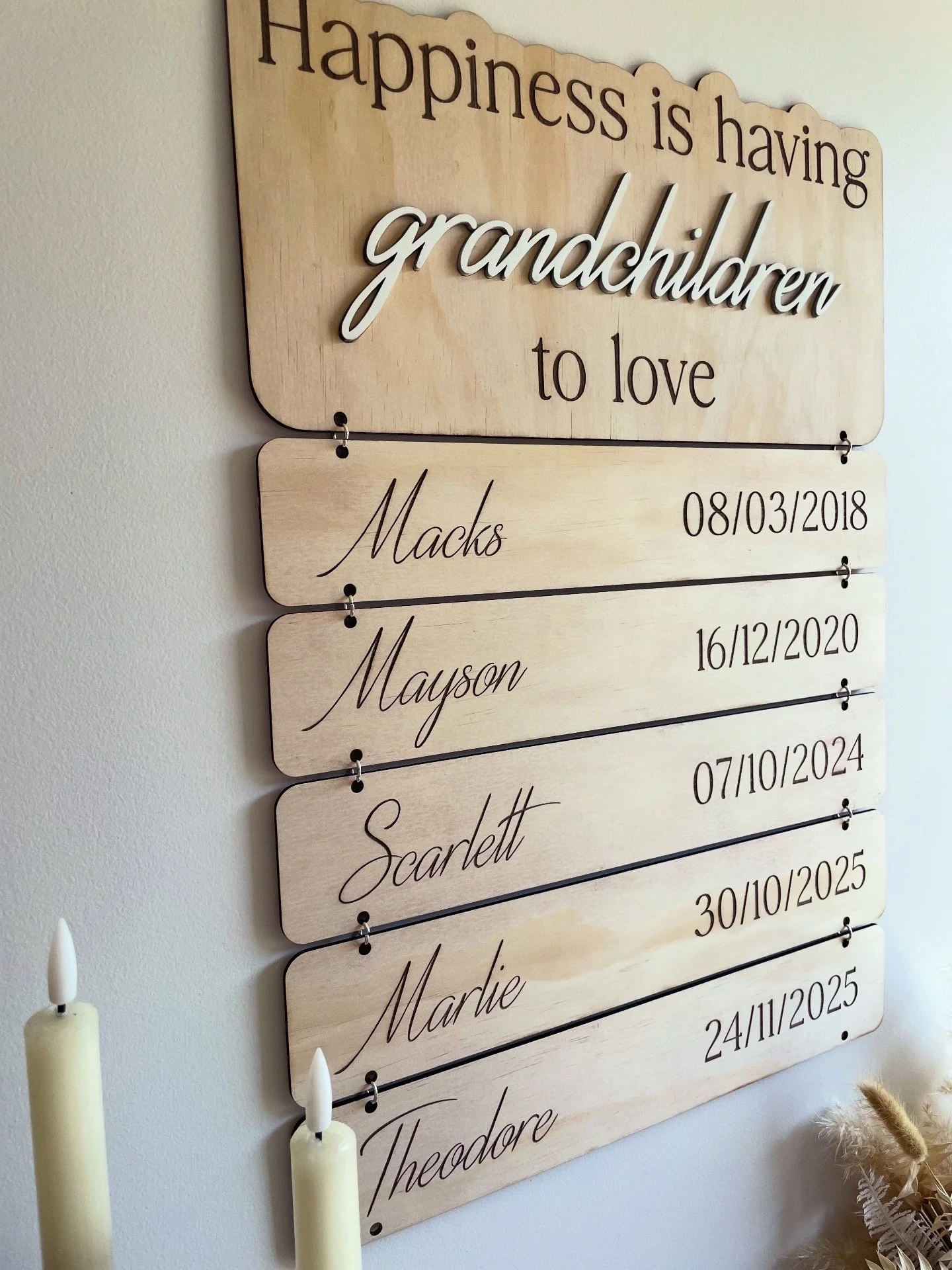 Grandchildren Hanging Sign