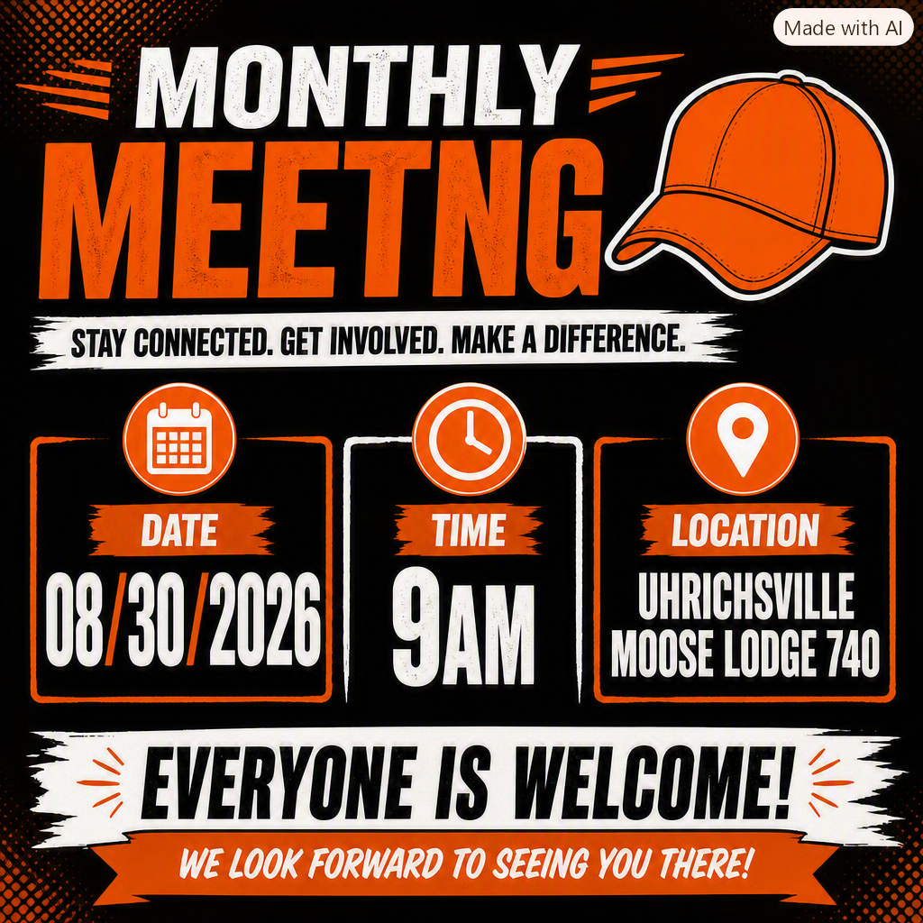 Our next Monthly meeting…    