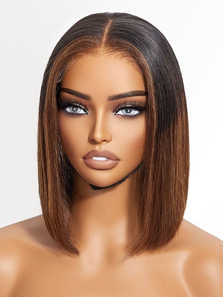 Wigs Bob Brown ombre with parted 12 inch (1).jpg