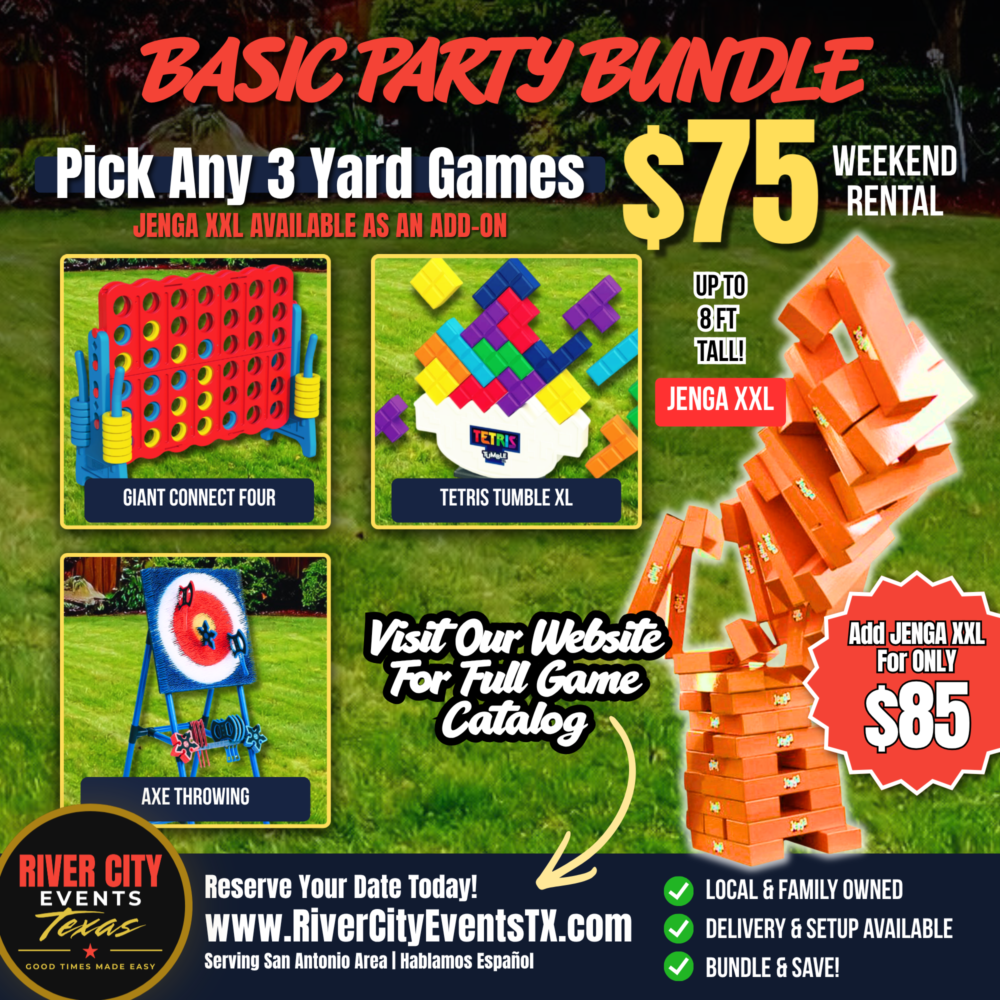Basic Yard Game Party Bundle