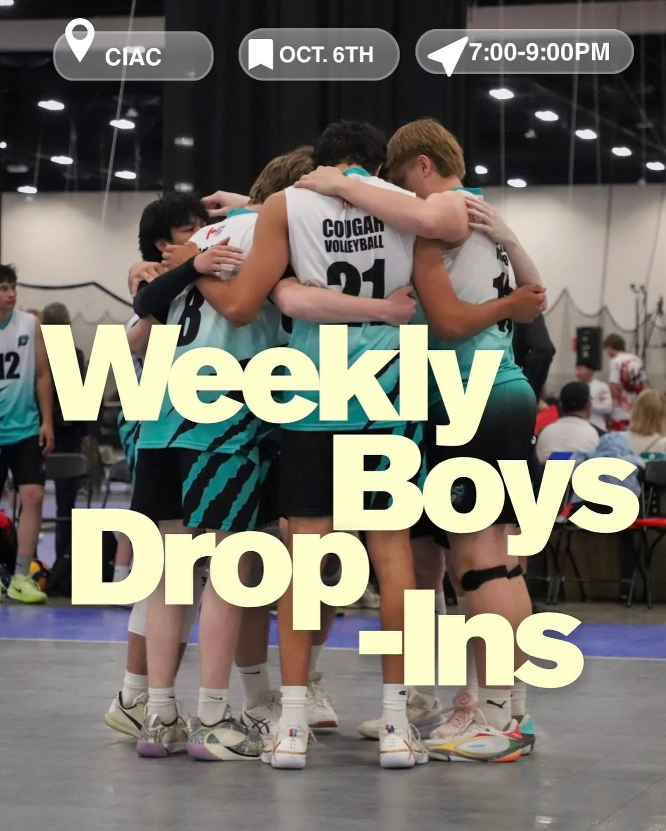 We are very excited to announce our weekly boys drop ins that will be starting on Tuesday October 6th! It will be for all male athletes 15U-18U from 7:00-9:00pm. There will be a $5 enterance fee that will be collected at the door, cash or card! We ca