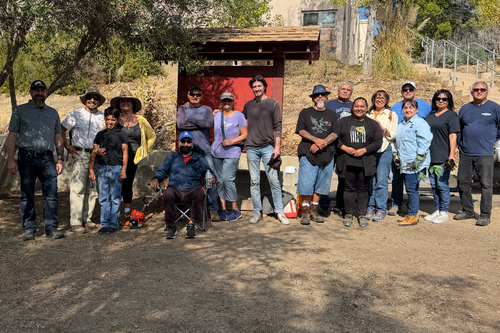 Community volunteers at St. Thérèse of Carmel Cemetery