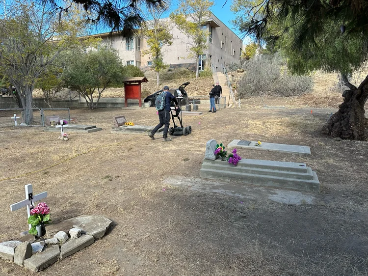 Ground-penetrating radar survey at St. Thérèse of Carmel Cemetery
