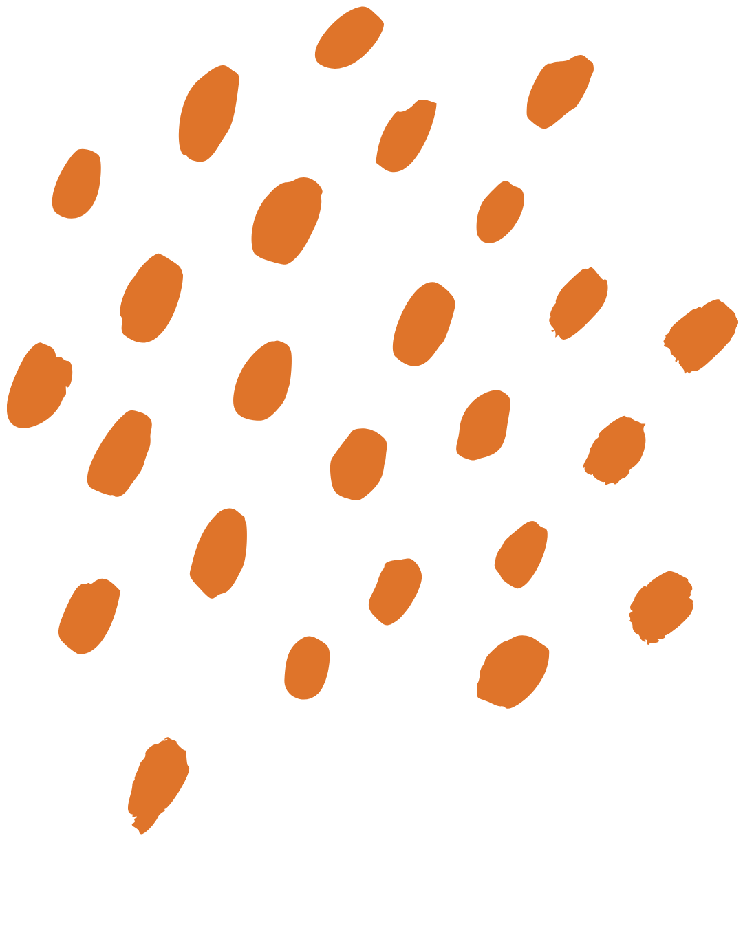 Illustration of scattered brown sesame seeds on a black background.