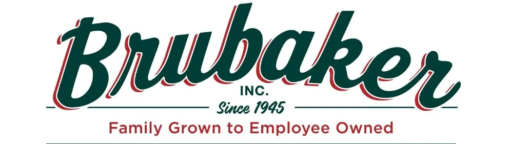 Brubaker Inc. logo with text 'Since 1945' and tagline 'Family Grown to Employee Owned'.