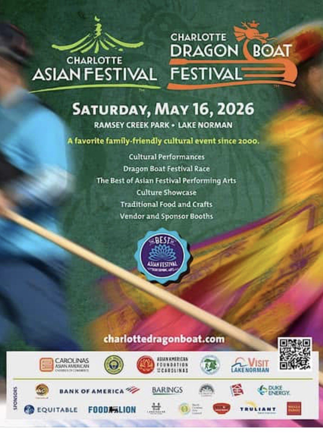 CLT Asian Dragon Boat Festival - Ramsey Creek Park