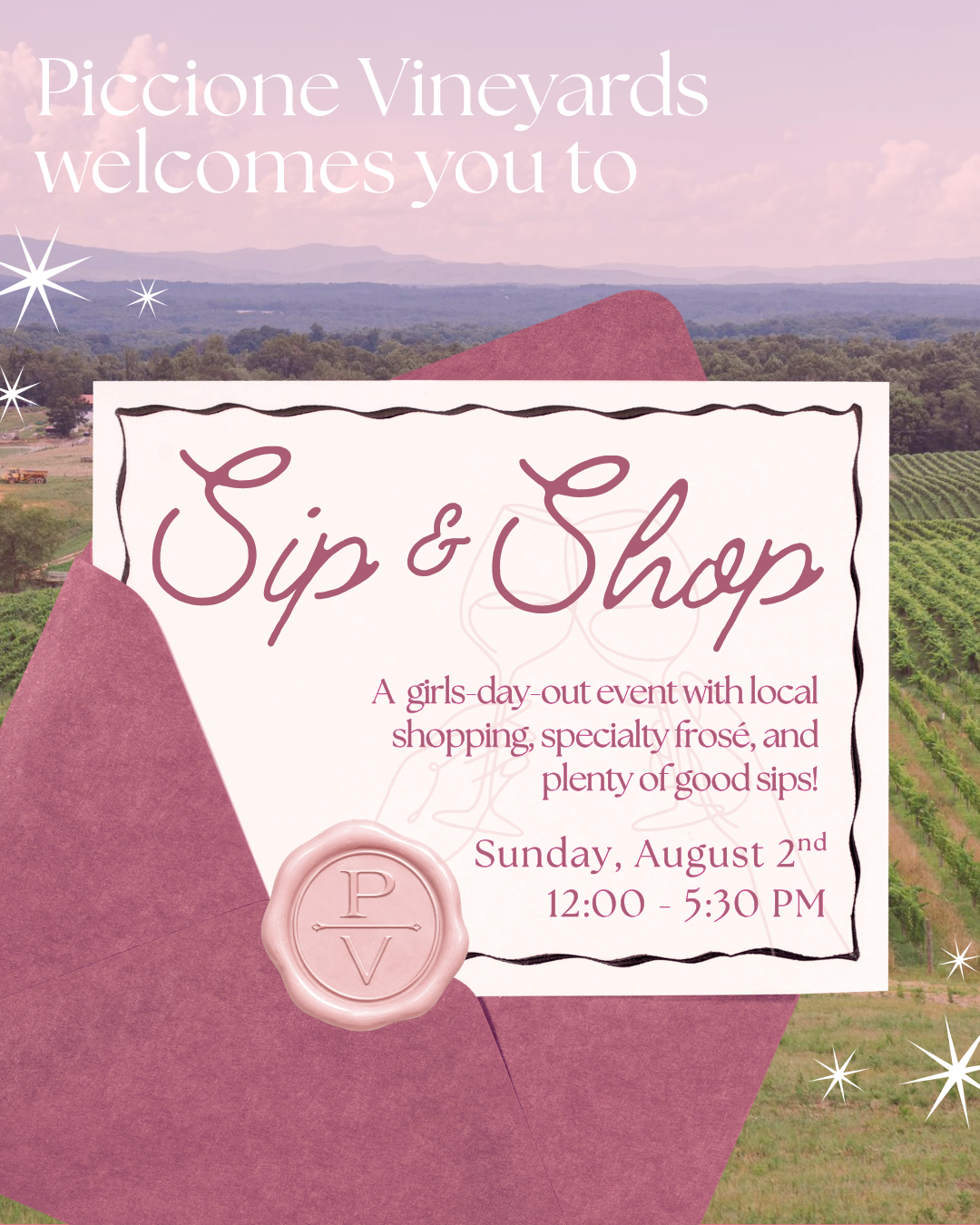 Piccione Vinyards Sip & Shop