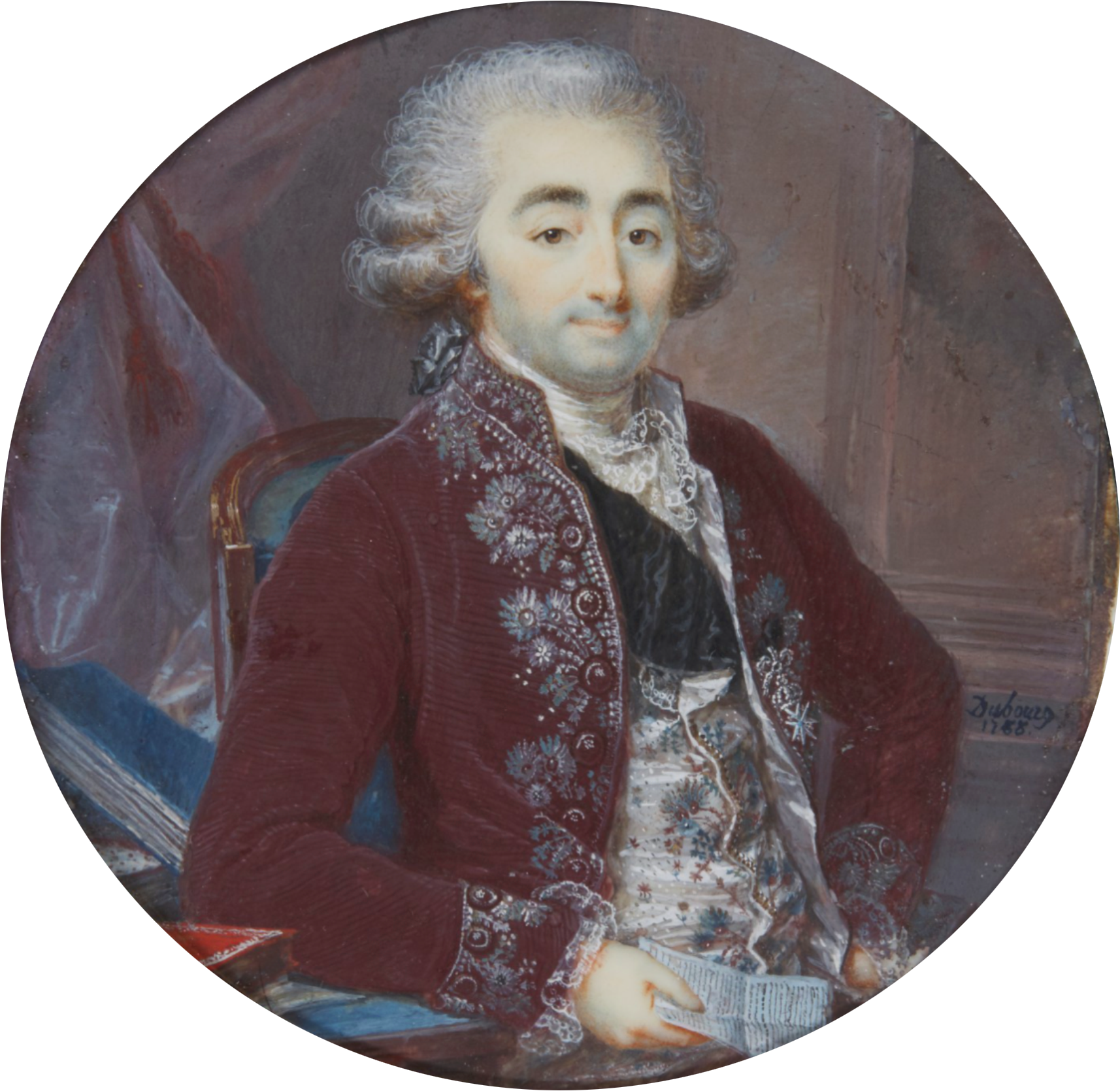 Painting of the comte de Barral.