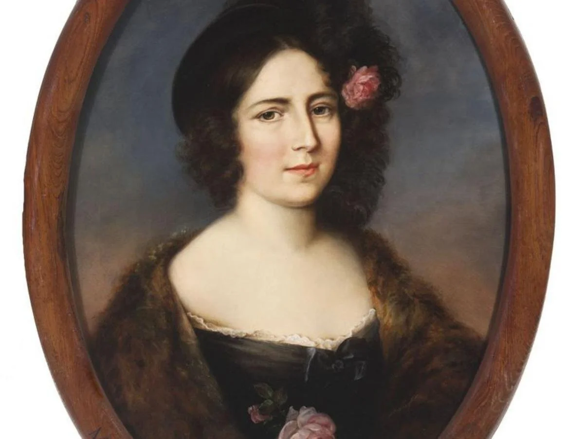 Oil painting of Lady Minutolo.