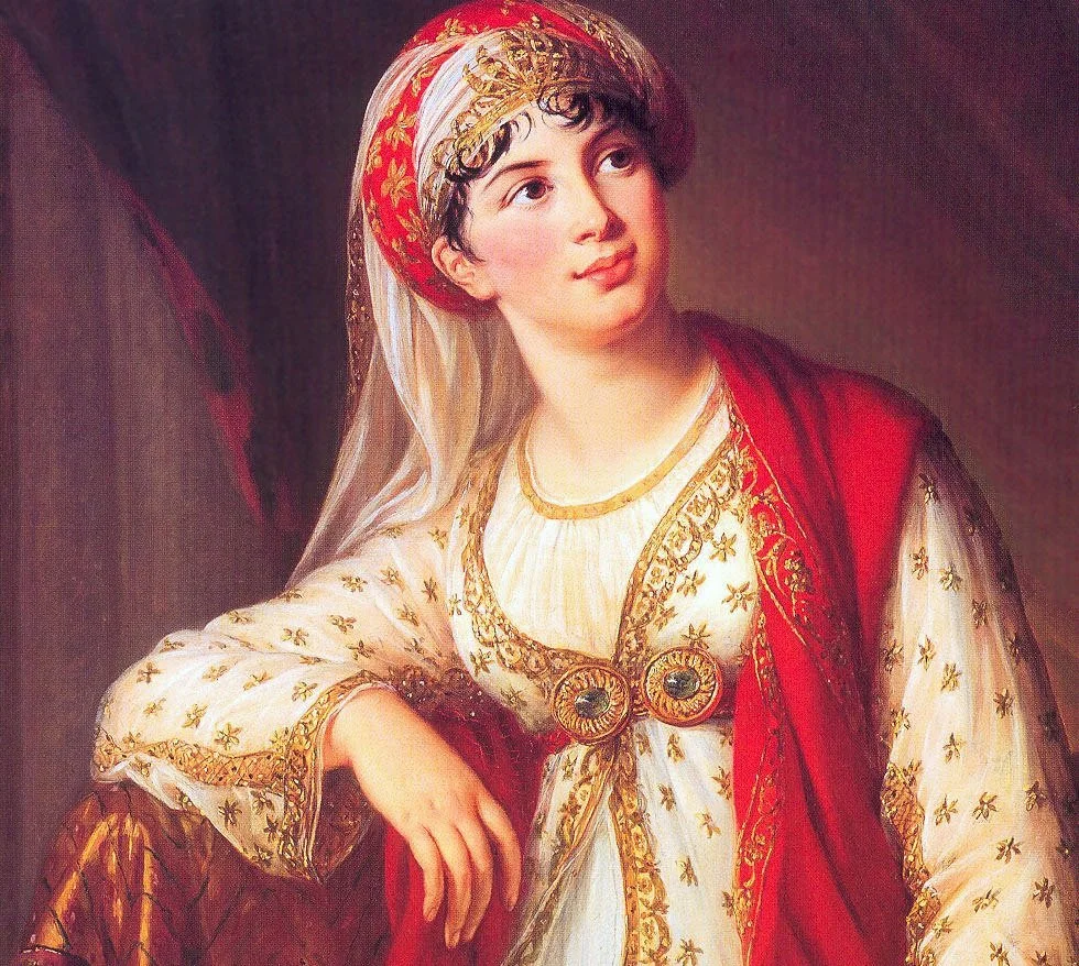 Oil painting of Madame Grassini.