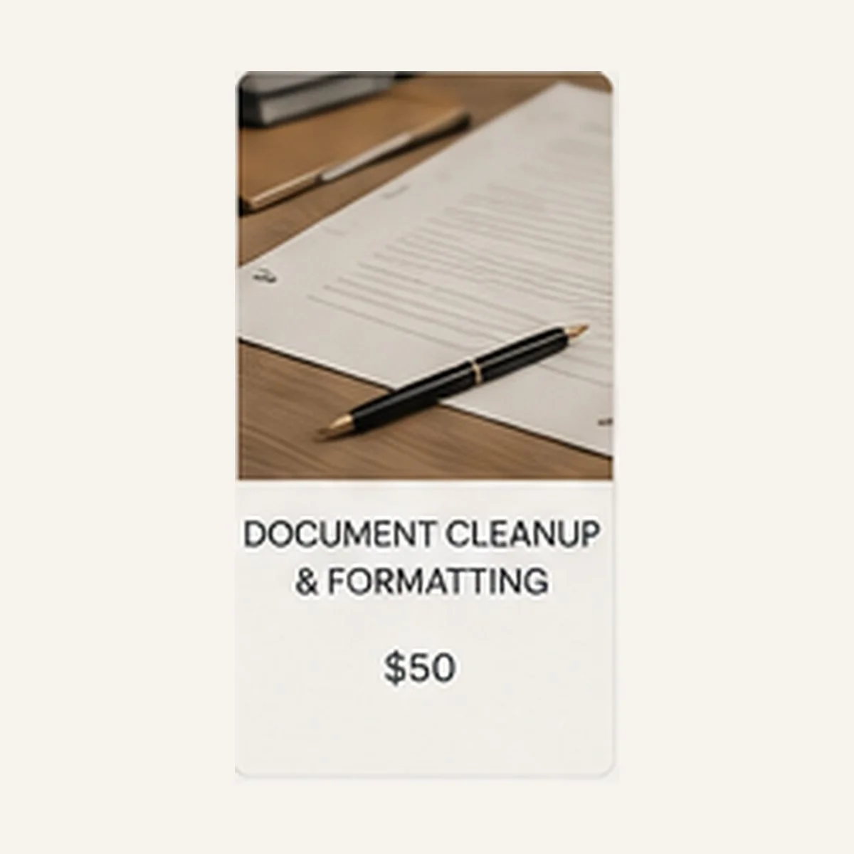 Document Cleanup & Formatting