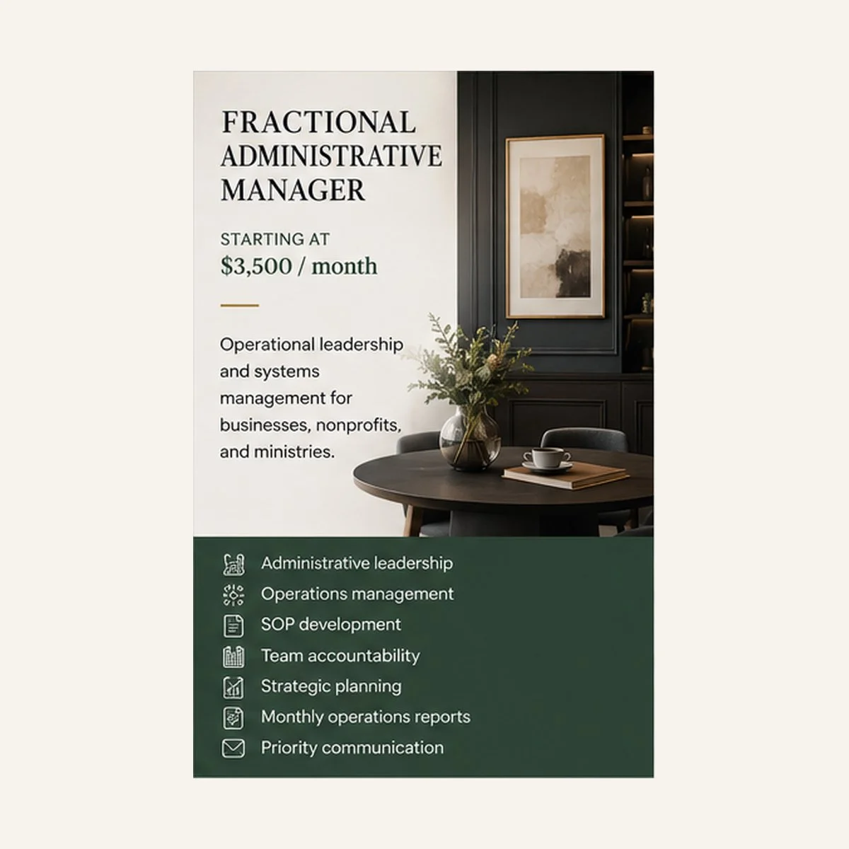 Fractional Administrative Manager