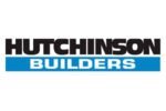 Hutchinson Builders logo with black text 'Hutchinson' and blue text 'Builders' on a white background.