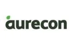 A logo with the word 'aurecon' in lowercase black letters, featuring a green circle above the letter 'a'.