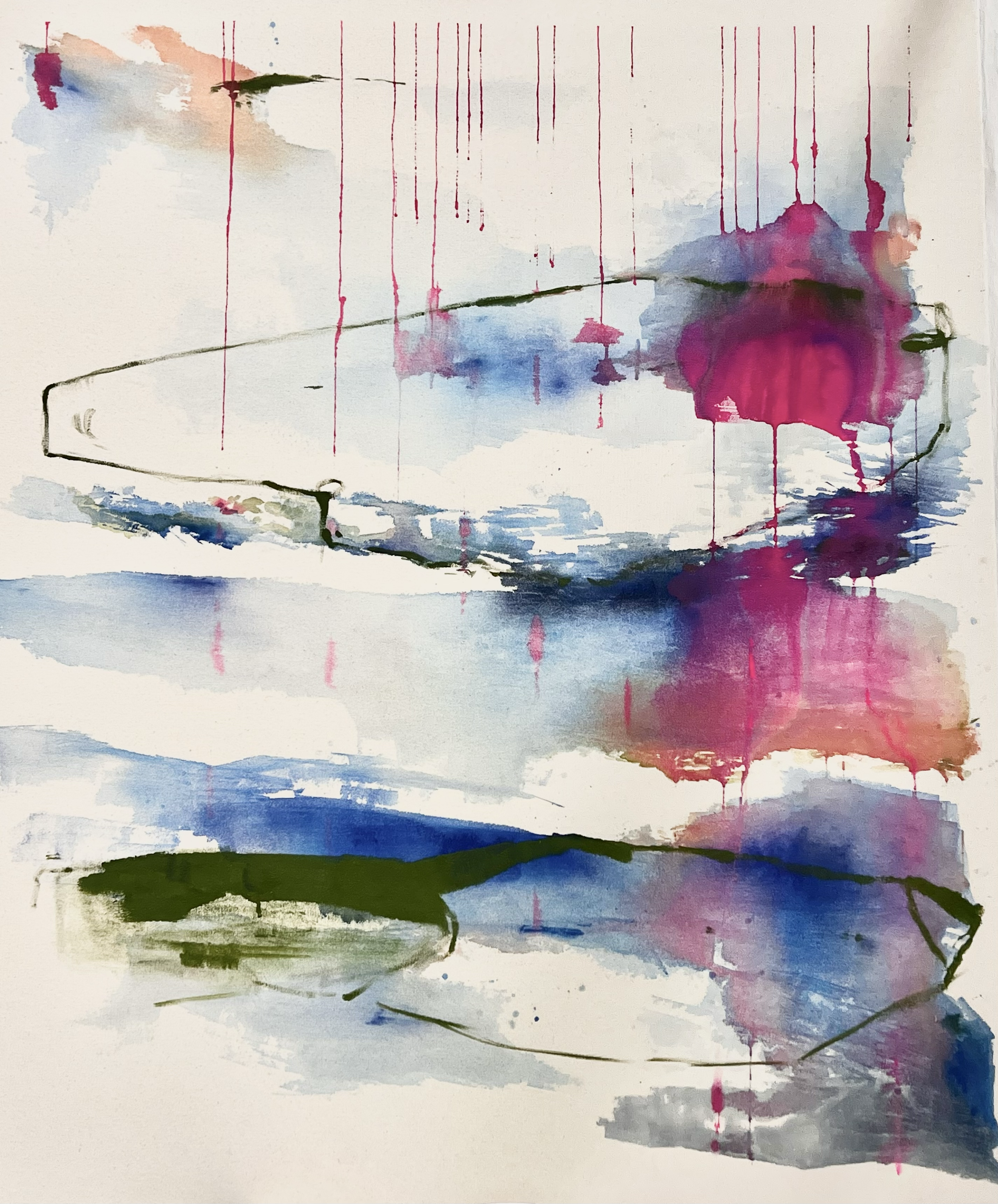 It's Not About The Weather, 2025
Vinyl acrylic on canvas,
130 x 100 x 3cm