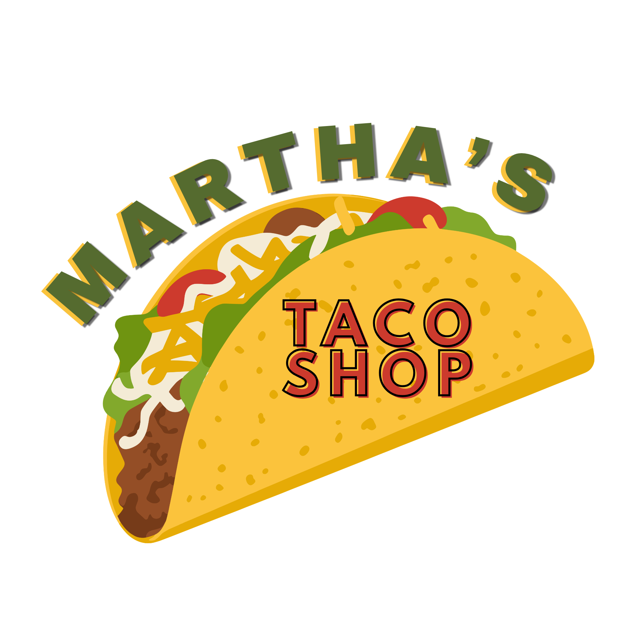 Martha's Taco Shop logo, Ponder, TX