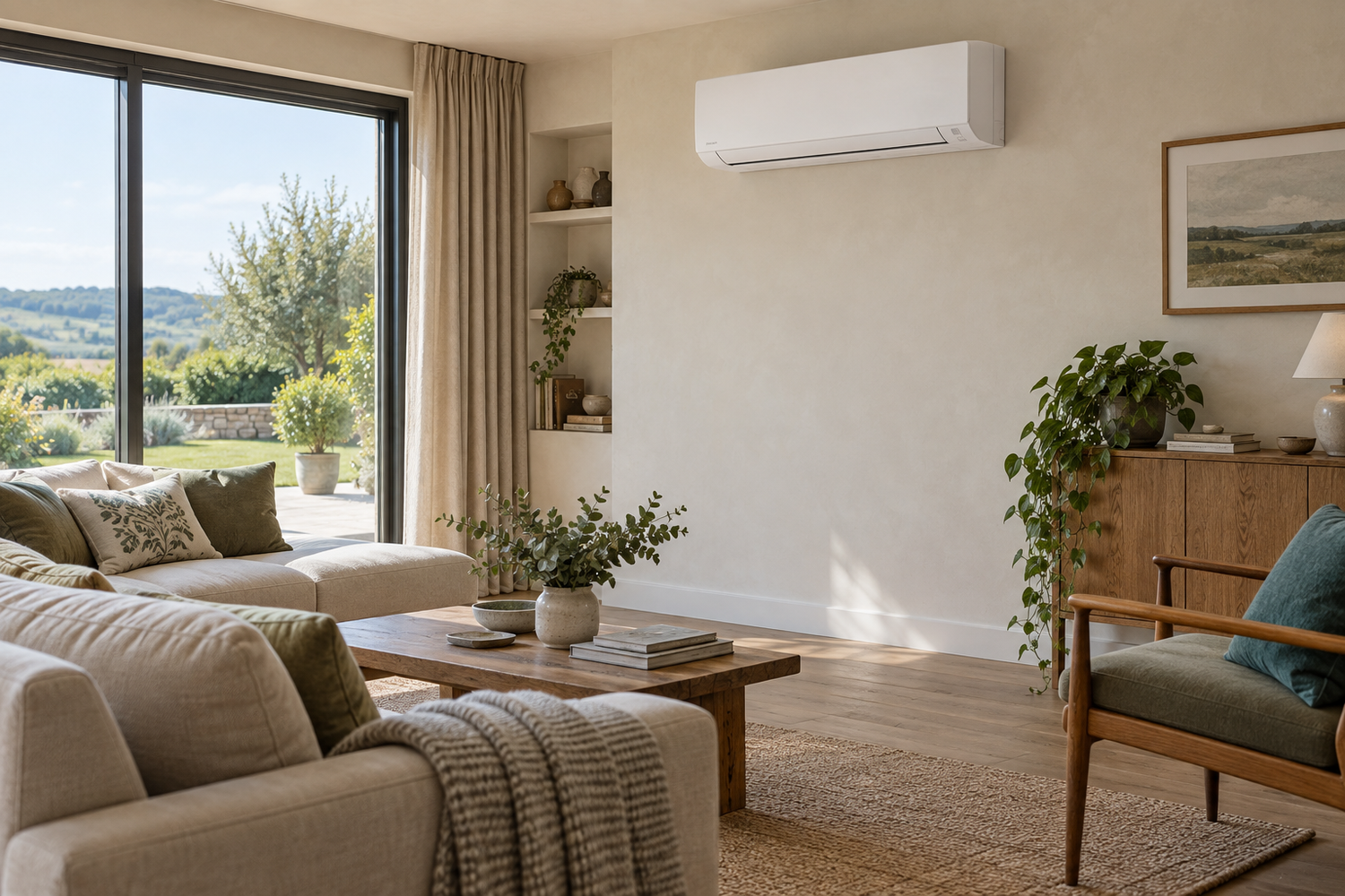 Residential air conditioning installation representing INTEGRAL A/C services