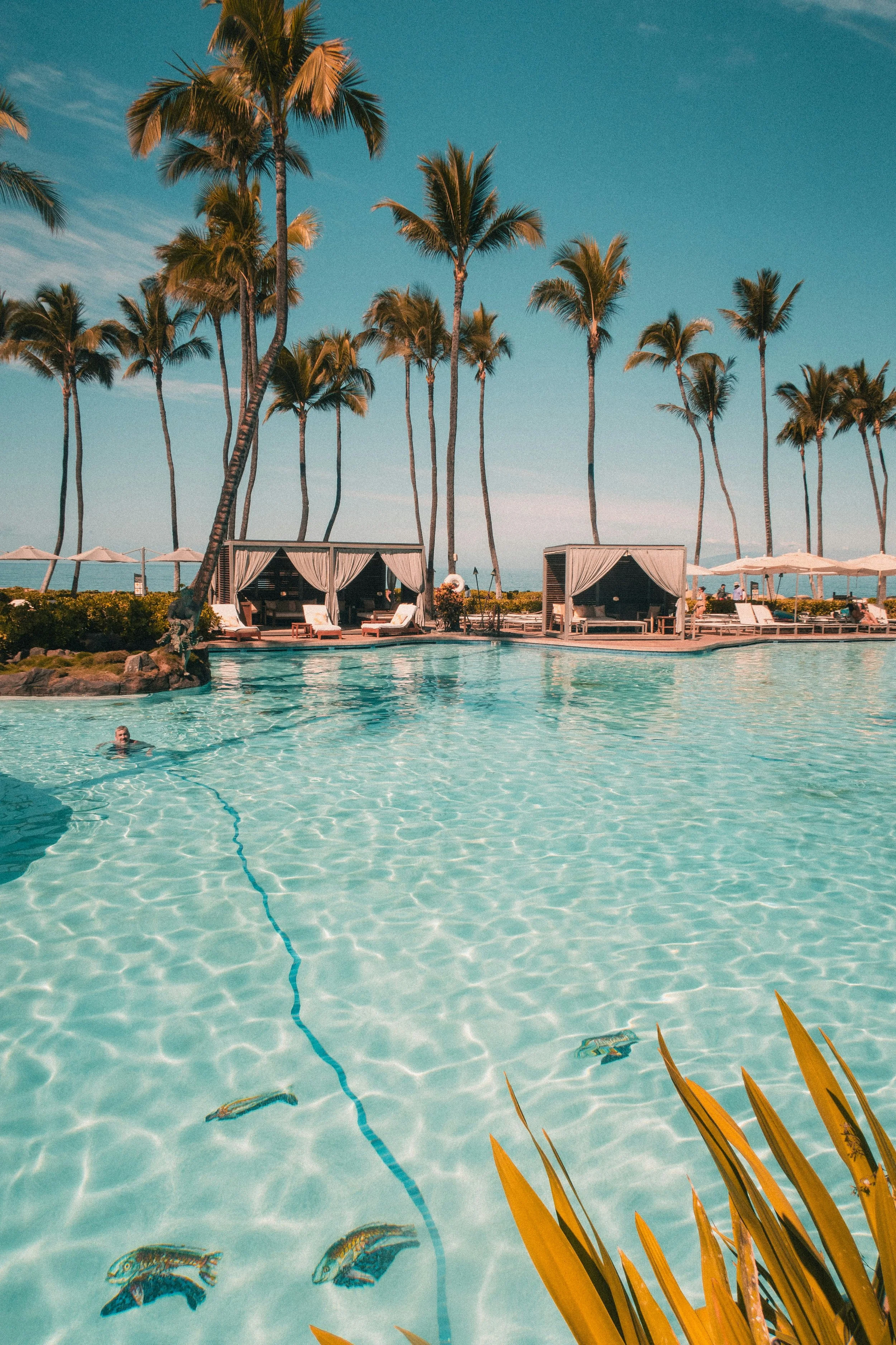 Poolside view at a hotel in — Passport with Paris