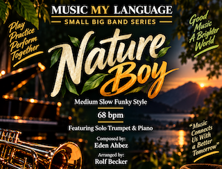 Nature Boy — Medium Slow Funky Small Big Band Arrangement by Rolf Becker