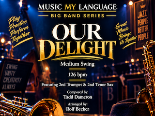 Our Delight medium swing big band arrangement by Rolf Becker