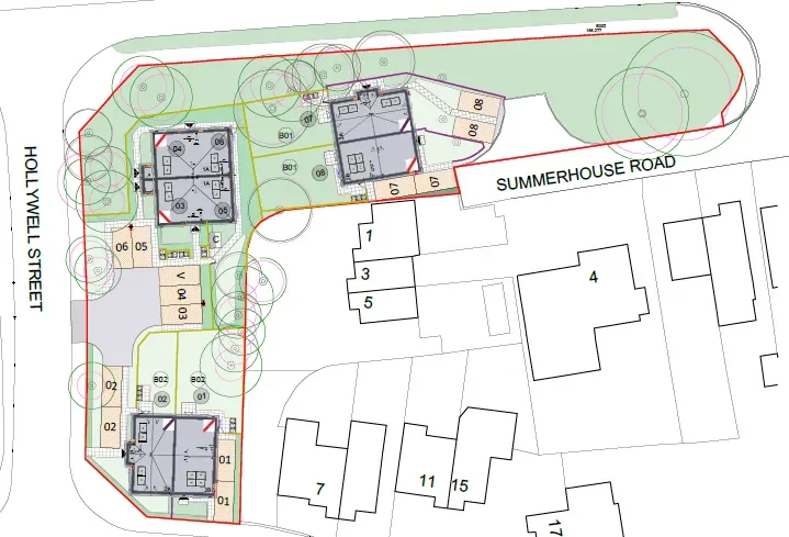 Hurst Hill residential site plan