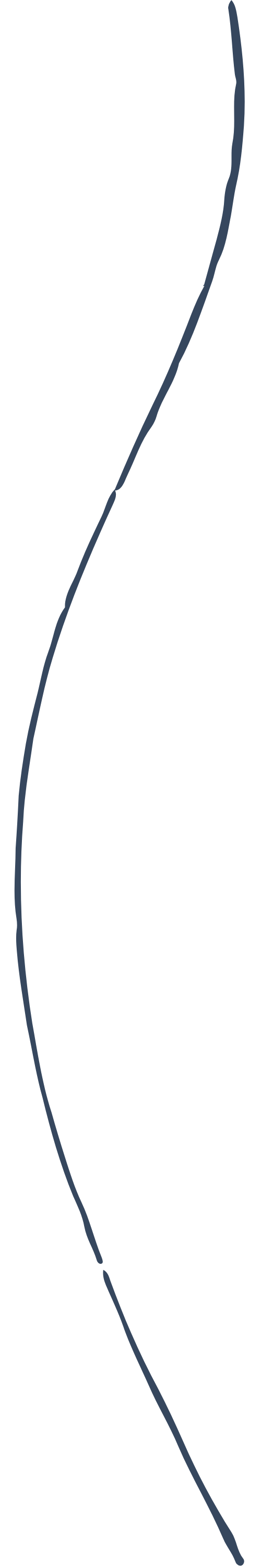 Une épée avec une lame courbée et une garde simple, vue en profil.