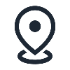 Symbole de localisation sur une carte