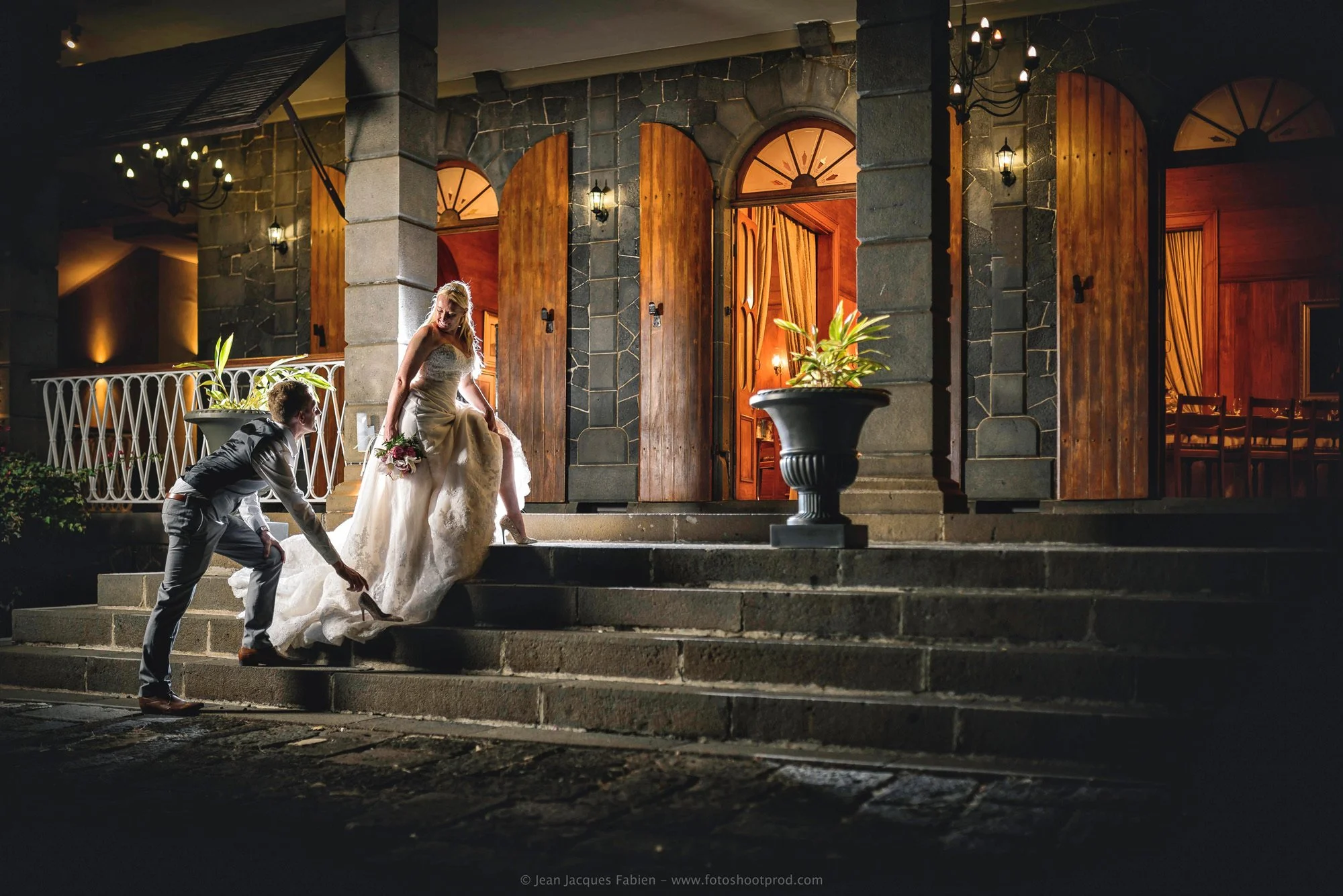 Candid moment from Claire and Scott’s wedding in Mauritius.