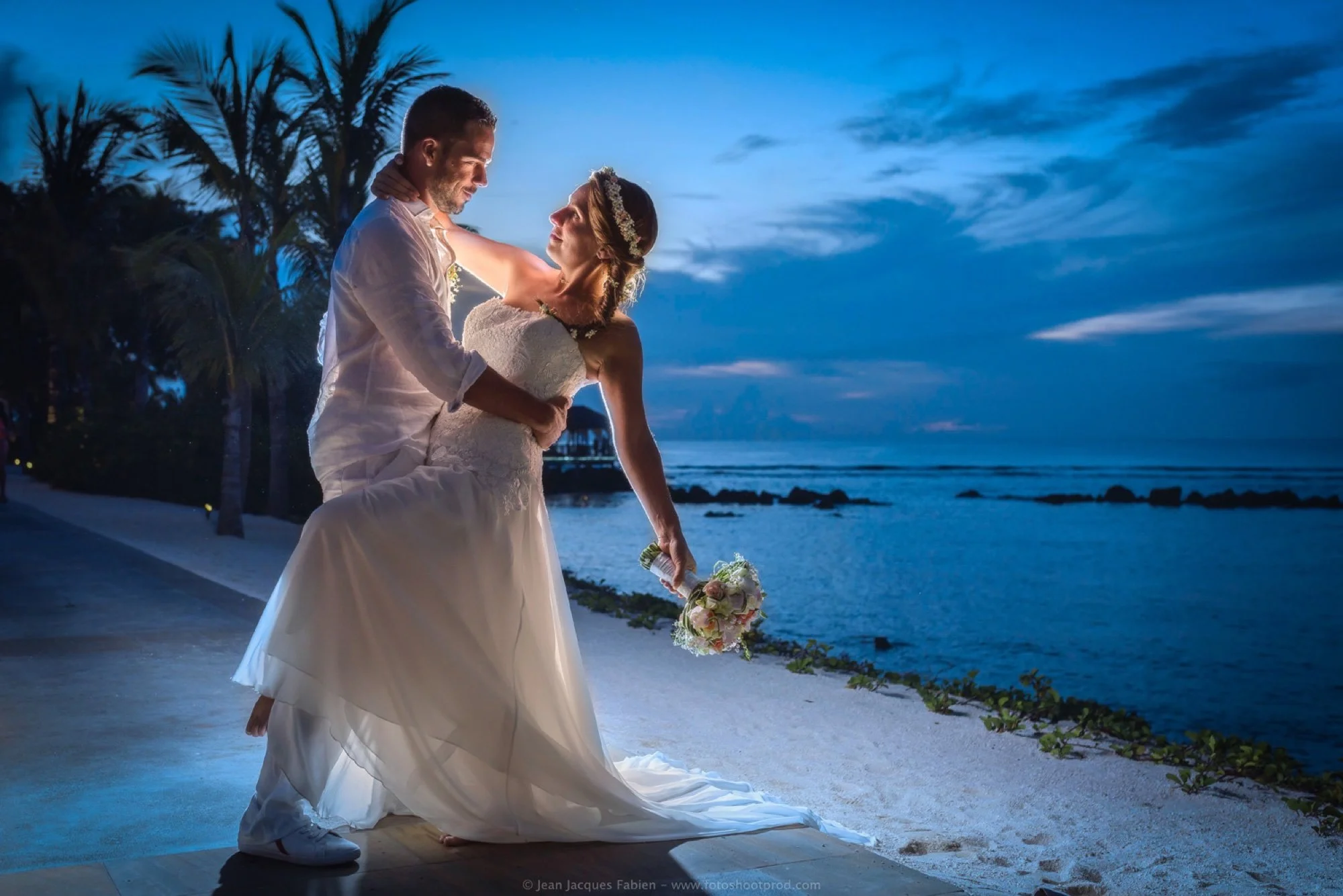 Wedding celebration of Alison and Cyril in Mauritius.