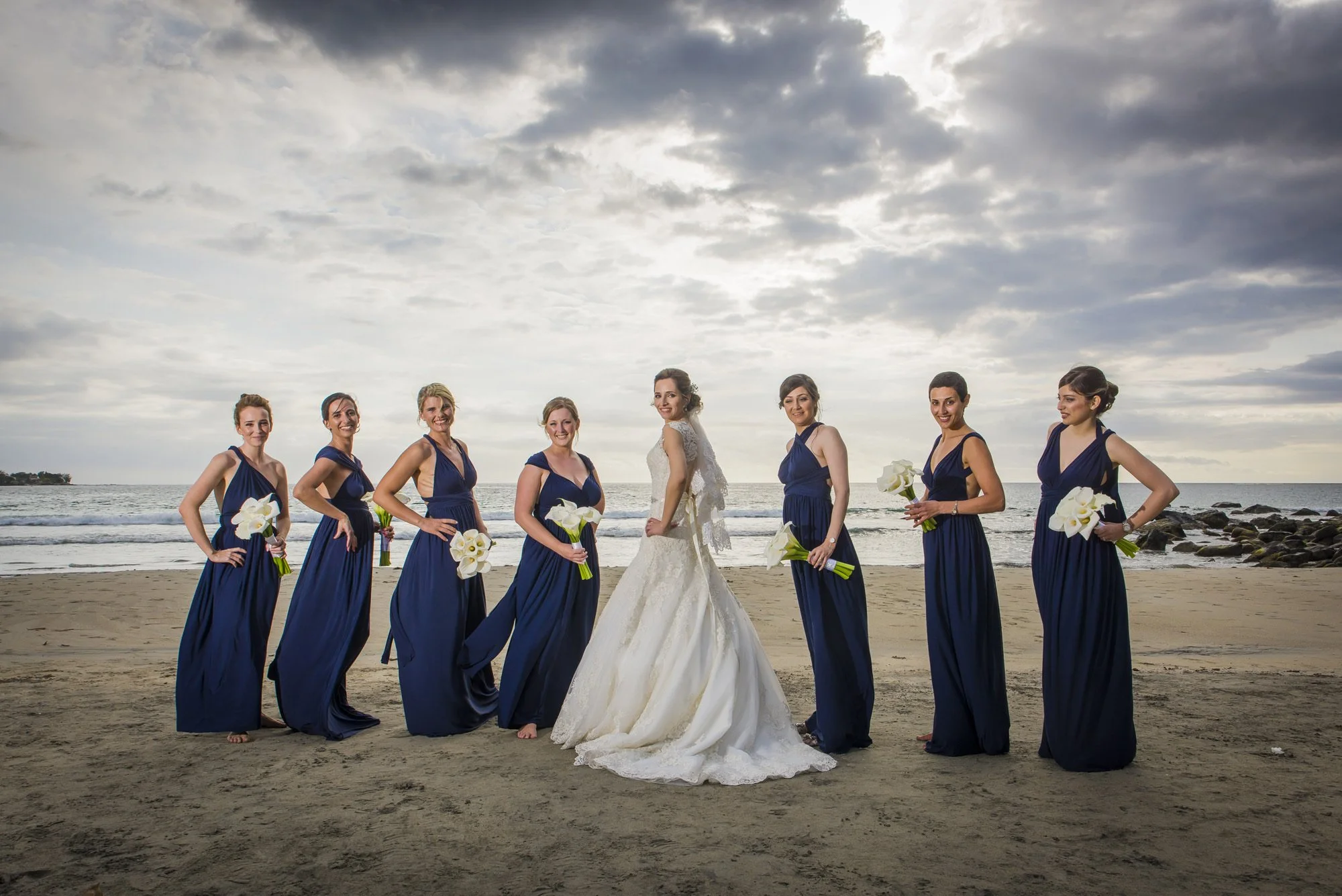 Wedding portrait of Shima and Anthony in Mauritius.