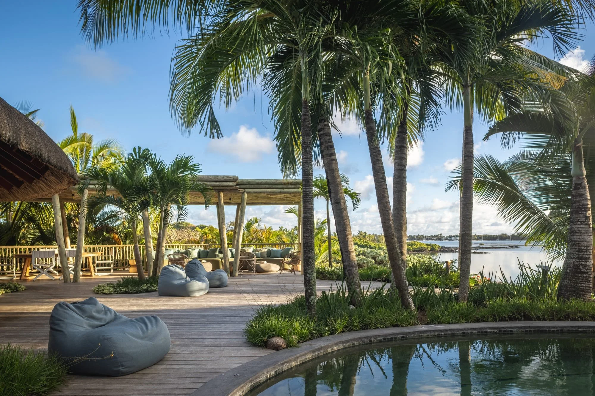 Muse Villa — pool, timber pavilion and tropical architecture.