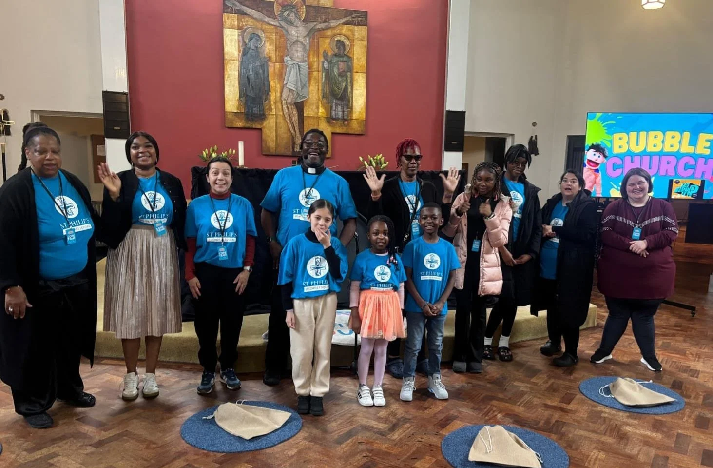 Bubble church at St Philip's Avondale Square Sunday