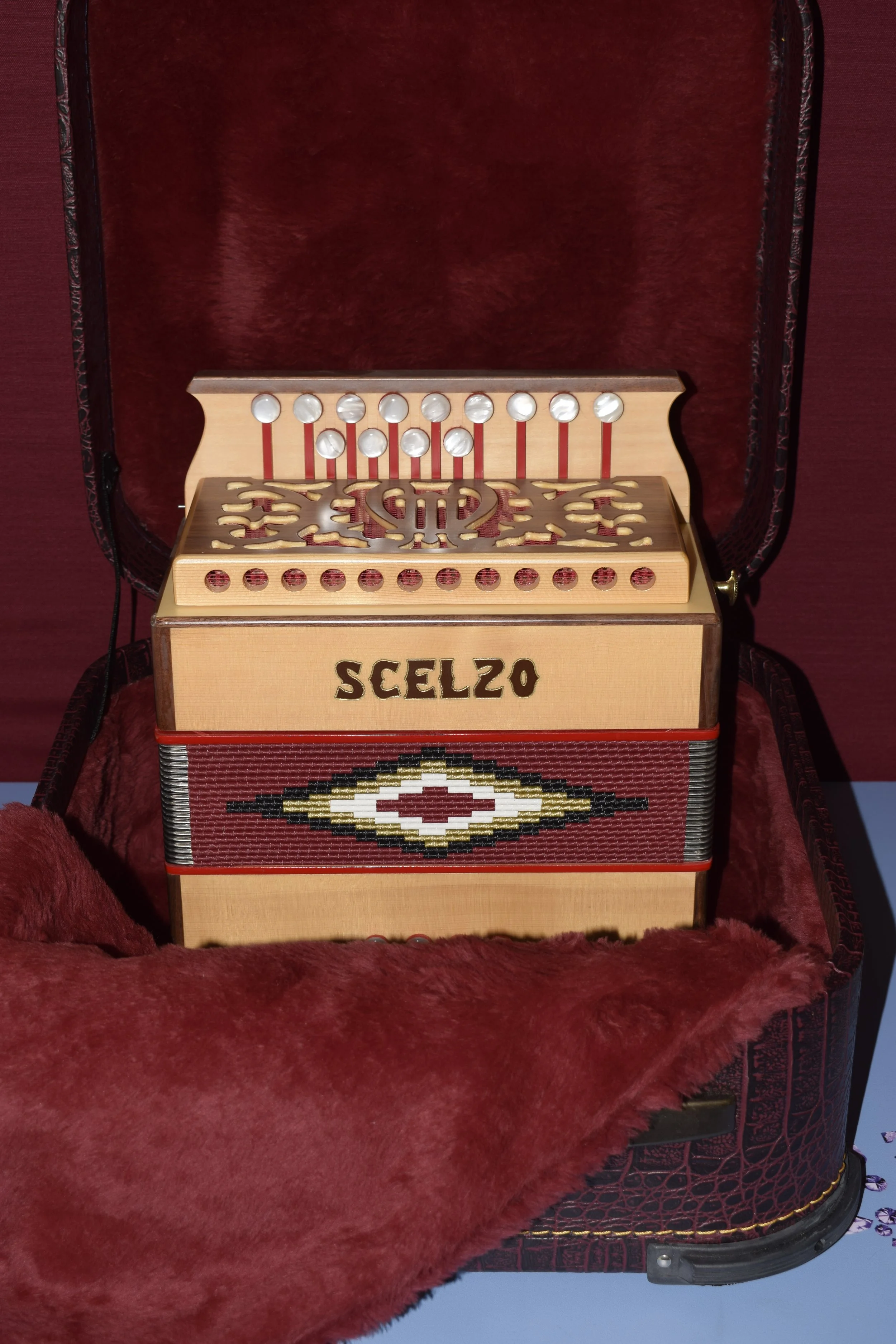 Organetto Scelzo Diatonici in legno di faggio