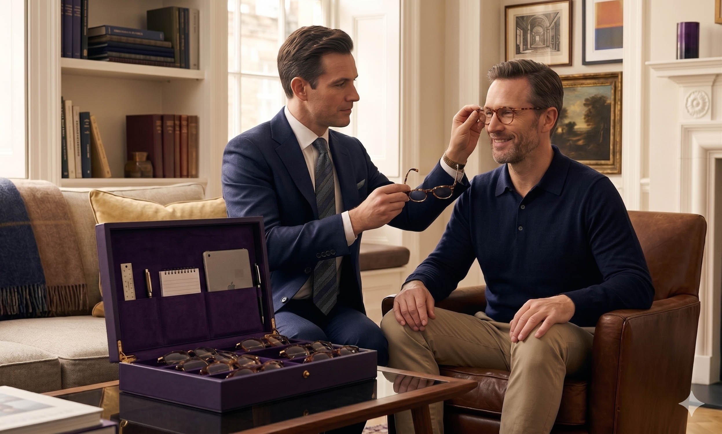 Handmade artisan eyewear from Europe and Japan in the Bespoke Package