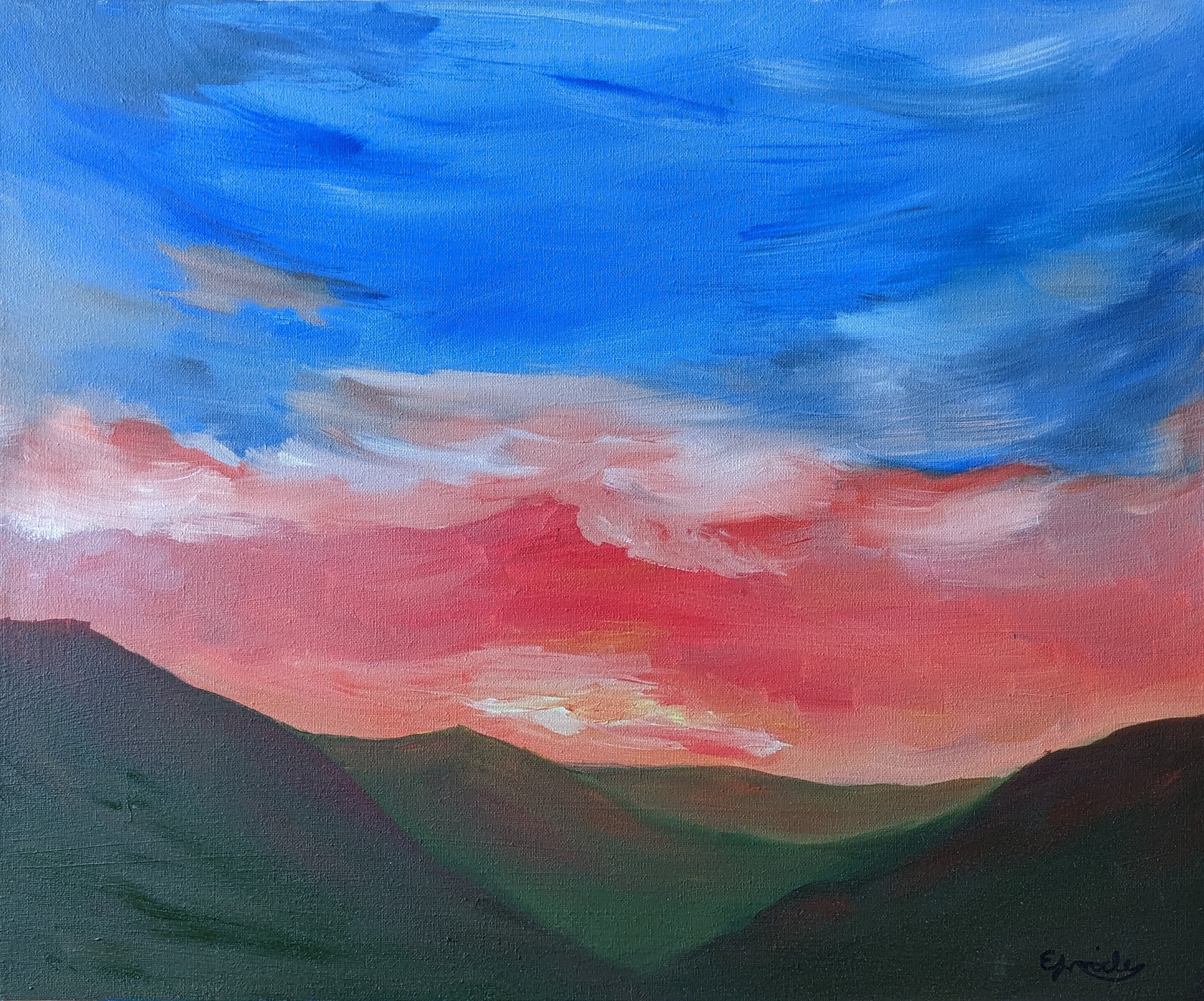 Sunset over Mountains 2022 