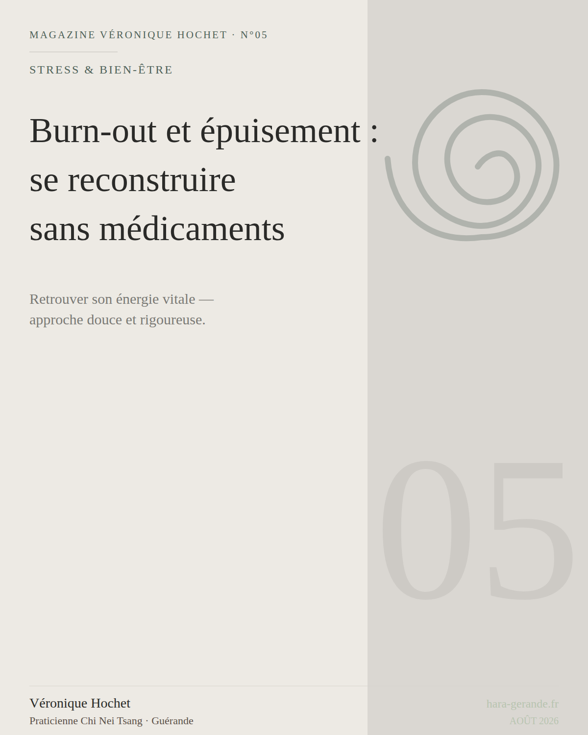 Burn-out : se reconstruire sans médicaments