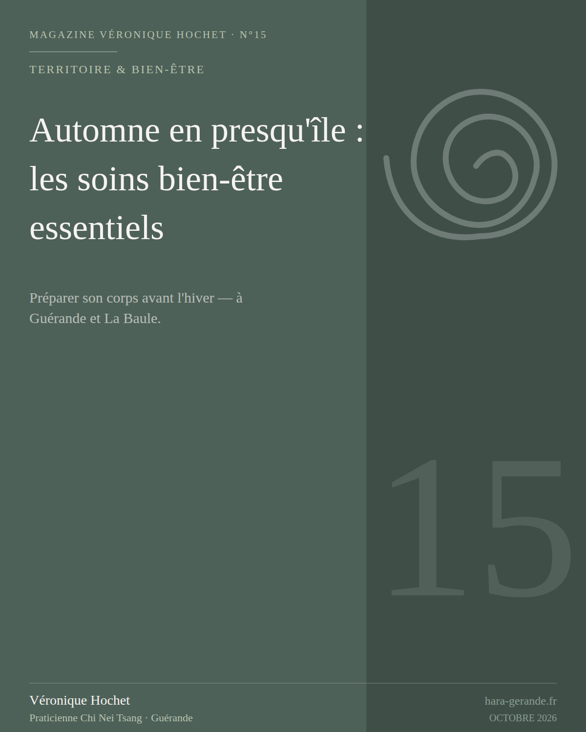 Automne en presqu'île : soins essentiels
