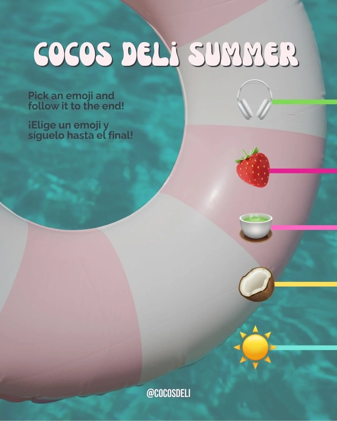 Pick an emoji and let it pick your next smoothie at Cocos Deli 🥥 ✨ Let us know which one you got in the comments below 😉 👇🏼 

&hellip;

Elige un emoji y descubre cu&aacute;l ser&aacute; tu pr&oacute;ximo smoothie en Cocos Deli 🥥✨ &iquest;Cu&aacu