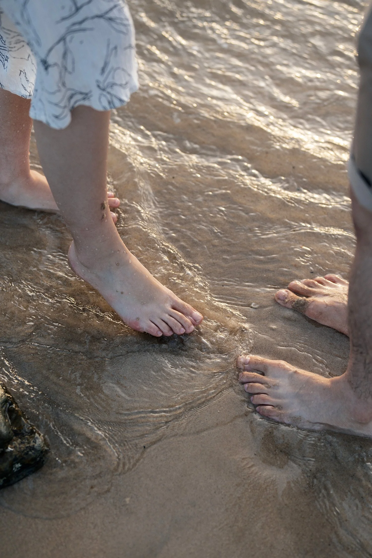 Krystel and Paul's feet